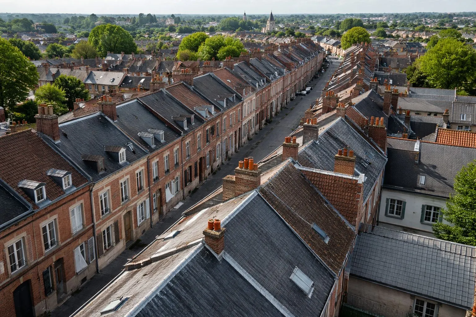Chantier de rénovation de toiture à Dunkerque par Ch'ti Renov